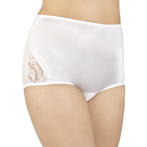 Vanity Fair Lace Nouveau Brief, 10/3XL, Star White