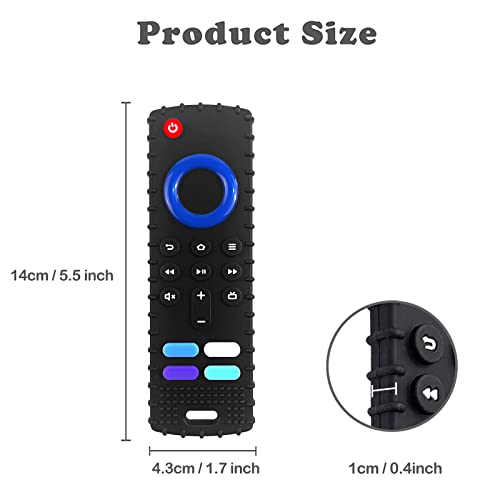 Yapromo Babay Teething Toys, Silicone Reomte Teether Toys, Cute Chew Toy For Babies 3-24 Months, Remote Control Shape Teething Toys, Early Educational Toy Bpa Free & Refrigerator Safe #TOP6