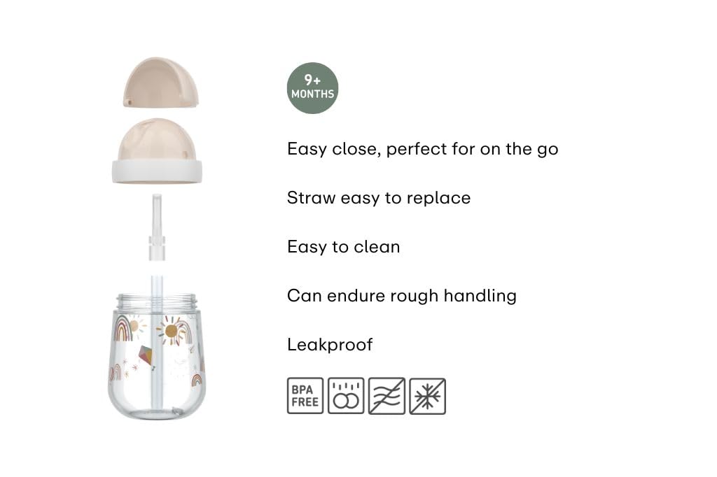 Mepal, Straw cup Mio Little Dutch, Toddler Straw Cup from 9 Months, Leak-proof Drinking Bottle for Toddlers - Image 3