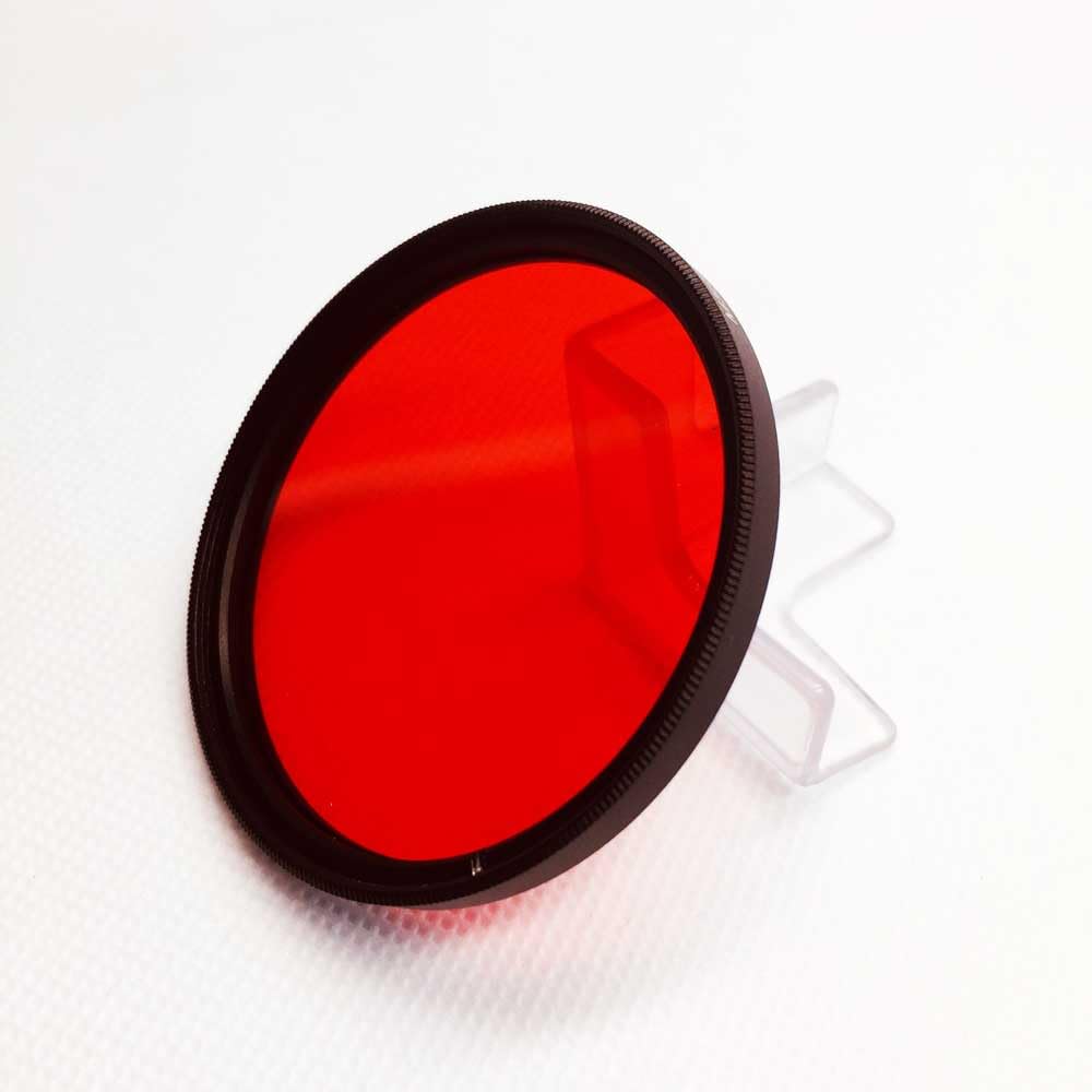 Filtr światła czerwonego do fotografii czarno-białej - Zwiększ kontrast krajobrazu za pomocą szkła optycznego - 1 szt(37mm)