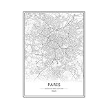 matériel de toile: La peinture de Londres à New York Paris est fait de toile, qui est tout à fait durable et agréable à porter. Il ne sera pas facilement disparaître ou jaune, ce qui peut décorer votre chambre pendant une longue période