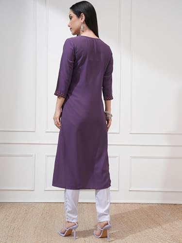 Image of Vishudh Women's Kurta | Regular Fit | Trendy Ethnic Top for Everyday Comfort