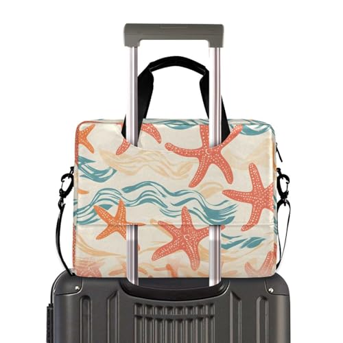 Maletín para portátil con estampado Coral Starfish 13-15.6 pulg miniatura 4