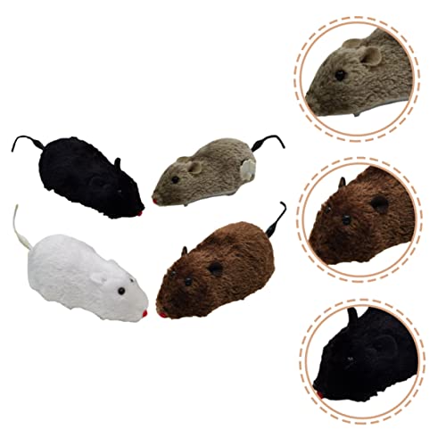 Ratón de cuerda para gatos Toddmomy interactivo de 8 piezas 5