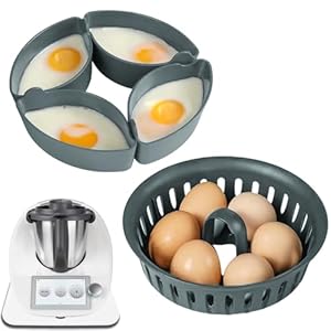 Cuiseur à Oeufs pour Robot Thermomix - Accessoire de Cuisson à 2 Niveaux