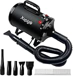 Dog Dryer,High Velocity Professional Dog Grooming Dryer,Adjustable Temperature and Speed Pet Dryer with 4 Different Nozzles