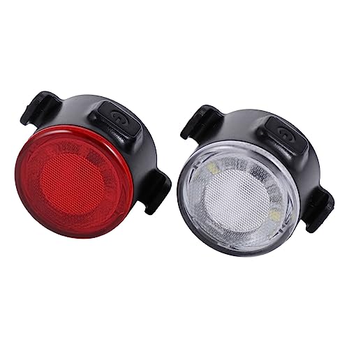 POPETPOP Bike Headlight and Tail Light Set Rechargeable Waterproof 6 Lighting Modes for Night Riding Emergency and Night Fishing