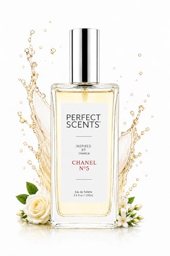 Perfect Scents Fragrances, Inspired by Chanel’s No. 5, Women’s Eau de Toilette, CLEAN, Vegan, Paraben-Free, Phthalate-Free, Never Tested on Animals, 3.4 Fluid Ounces
