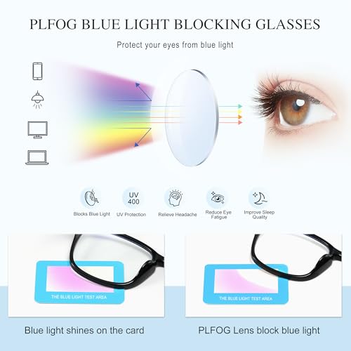 Image of Blue Light Glasses For Woman Men - Anti Eyestrain UV Protection Computer Gaming Eyeglasses Blue Light Blocking Glasses