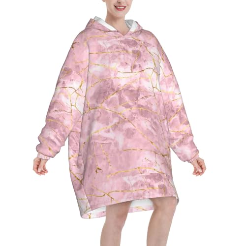 Sweat à capuche couverture flanelle haut de gamme marbré - 2