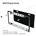 HOSNYE I Go Where I'm Towed License Plate Frame Black 2 Pcs Black Camper Vans Blue Tent Metal Cute Licenses Plates Frames Licenses Plate Covers Car Tag Frame for Women Men US Vehicles, 12 x 6 Inch