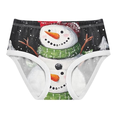 Girls' Underwear Cute Cartoon Snowman Toddle Brief Panties 2T 20325757