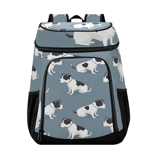 Dog Blue Doodle Cooler Backpack Cooler Insulated Leak Proof Lunch Backpack 36 Cans Waterproof Soft for Men Women Picnic Hiking Camping Beach