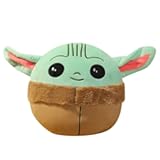 Baby Yoda Squish Plush Toy&comma; Grogu Stuffed Animal Kids Plushie&comma; The Child Mandalorian Soft Kawaii Pillow Doll Gift Light Green &lpar;Large&rpar;