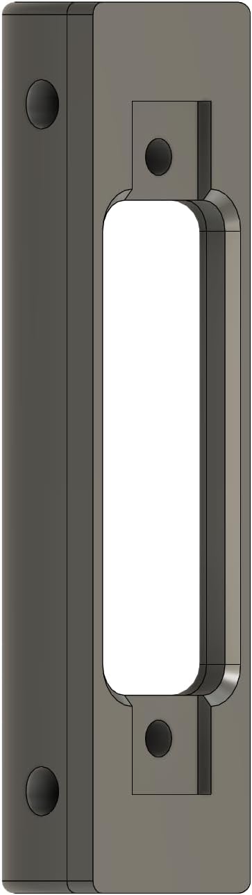 Angled Doorbell Mount compatible with Eufy E340 Security Video Doorbell (50-Degree, Black)