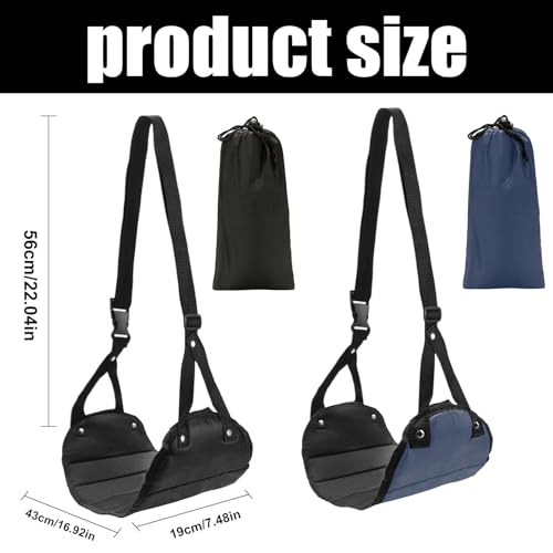 2 reposapiés para avión, hamaca para pies, reposapies portátil y ajustable para avión, viajes de negocios en avión para descansar los pies y reducir el cansancio. - imagen 4