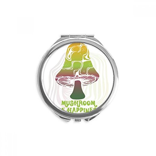 Miroir de poche champignon vert mignon petit miroir maquillage de sac