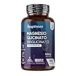 Magnesio Bisglicinato 1422mg per Dose con Vitamina B6, 180 Capsule (3 Mesi di Scorta), Magnesio Glicinato Vegano con Piridossina Cloridrato, 2 Capsule al Giorno di Magnesium Glycinate, Senza Additivi