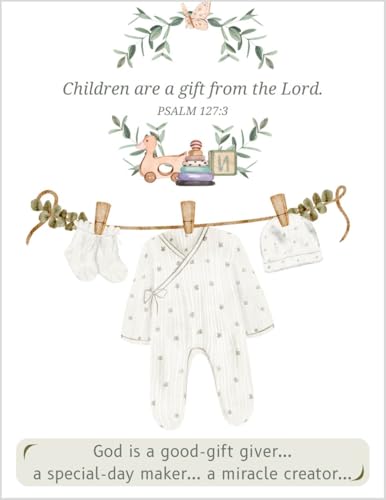 Greeting Card Children Are A Gift From The Lord - Congratulations On Your New Blessing Baby Birth Pregnancy Shower Gender Reveal Religious