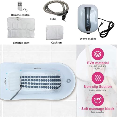 Alfombrilla de baño de masaje ajustable: tu spa en casa con control remoto 8