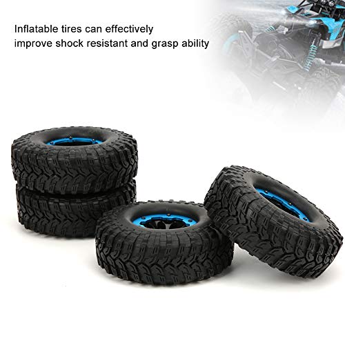 Pneu inflável de 1,9 pol. 100 mm, alta resistência a choques fácil de instalar mini pneu para carro