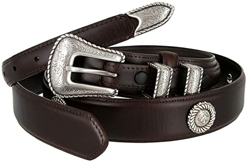 Image of Belts.com Western Buckle Belt Oil Tanned Genuine Leather Ranger Belt 1-3 /8 inch(35mm) Taper to 3 /4 inch(19mm) Wide-Multiple choices
