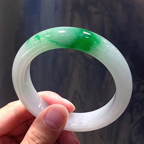 Bracelets de jade de en jade authentique fleur flottante 56 mm