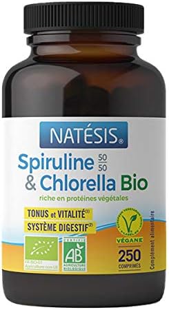 Natésis – Spirulina & Chlorella 50-50 400 mg 250cp – Sold per unit