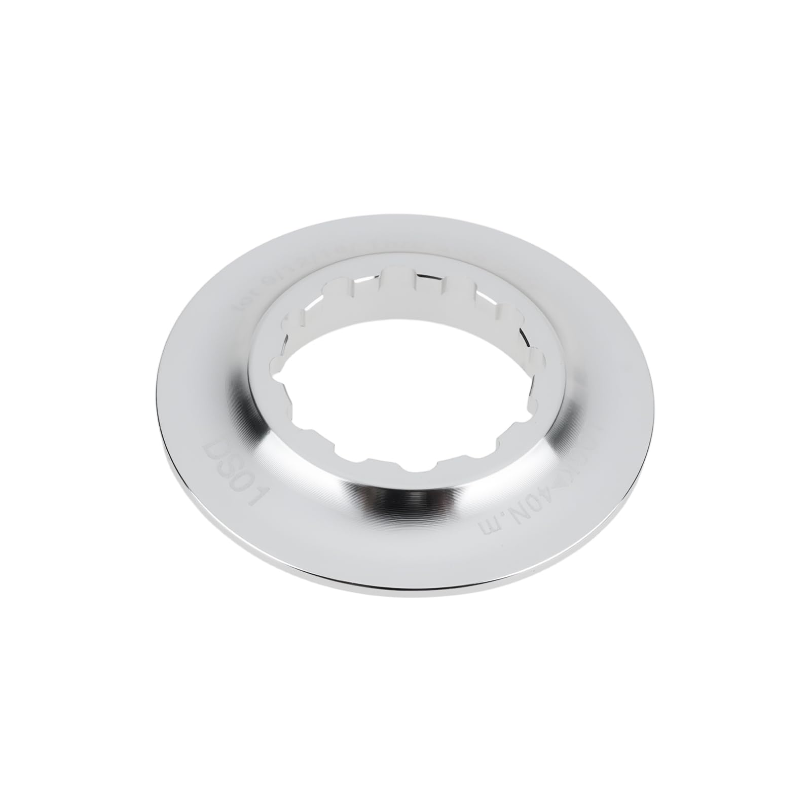 VGOL 1 Pack Center Lock Disc Rotor Lockring Aluminum CNC Silver QR 9 mm TA 12 15 mm Axle Compatible with Hope
