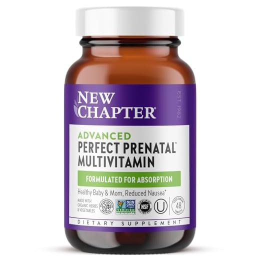 New Chapter Perfect Prenatal Vitamins, 48ct, Organic Prenatal Vitamins, Non-GMO Ingredients for Healthy Baby & Mom - Folate (Methylfolate), Iron, Vitamin D3, Fermented with Whole Foods and Probiotics