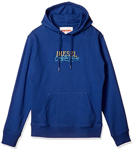Diesel Men's Pullover Hoodie, Cobalt, X-Small