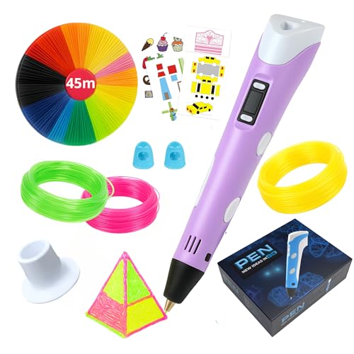 Stylo 3D de précision | Kit Complet avec 45 m de Filament PLA (15...