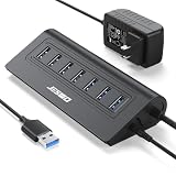 JESWO USBハブ 電源付き USB3.0ハブ 7ポ�