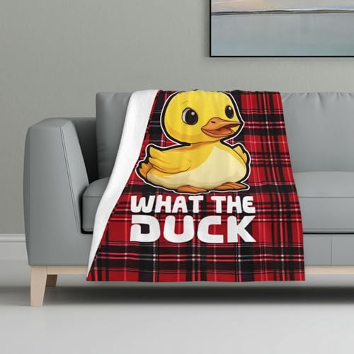 Boklok What The Duck Flannel Blanket Cozy Nights Soft Throw