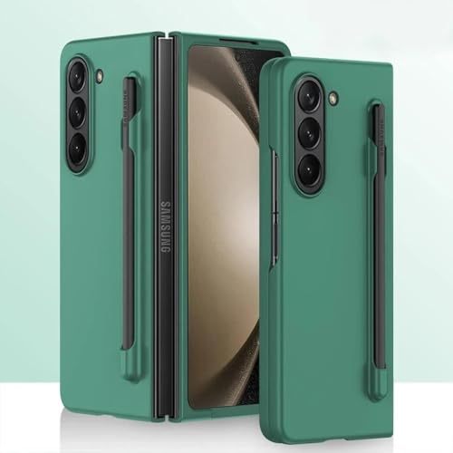 Coque pour Samsung Z Fold 6 étui PC avec support stylet S Pen vert