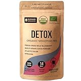 Numami Organic Detox Blueberry Smoothie Mix with Healthy Spirulina, Atlantic Dulse and Barley Grass Juice Powder, Premium Quality Superfood