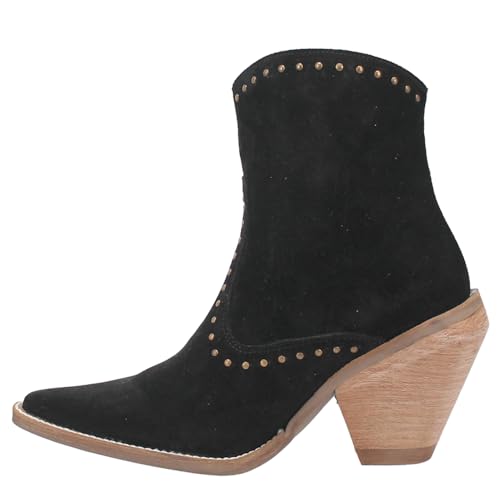 Dingo Boots Women's Classy N' Sassy Fashion Boot, Black Suede, 113
