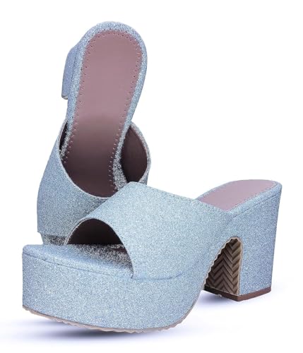 Image of Digni Sandal for Womens Chunky Heel Pump Sandals Party Wedding Strappy Sandals.