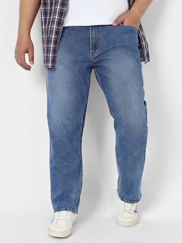 Image of Urbano Plus Men's Straight Fit Mid Rise Jeans