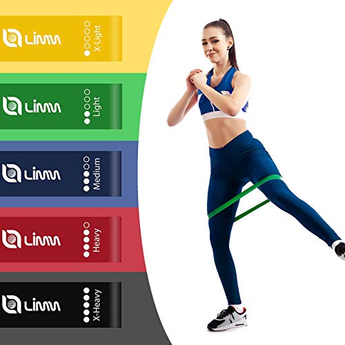 Limm Resistance Bands Set Of 5 And Limm Yellow Jump Rope #TOP3