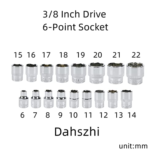 Douilles peu profondes 3/8 8 mm pour visser dans les espaces restreints