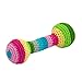 green sprouts Chime Rattle Made from Organic Cotton | Encourages Whole Learning The Healthy & Natural Way | Crocheted by Hand, Soft & Flexible, Playful Rattle Sound