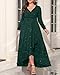 Pinup Fashion Plus Size Formal Dresses Emerald Green Fall Long Sleeves Holiday Cristmas Wedding Guest Evening Gowns Gala Prom Dresses