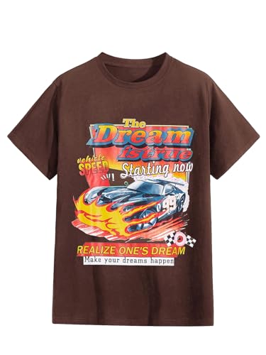 Amazon.com: SOLY HUX Men's Graphic Tees Letter Print Vintage T