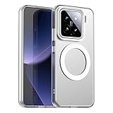 Pzwoxukhov Compatible with Xiaomi 15 5G Case Cover,Supports Wireless Charging,Shockproof Magnetic Phone Case，Compatible with Xiaomi 15 5G Case White