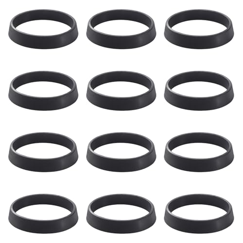 Lyeteung 12 Pièces 36x31.5x6 mm Conique Joint D'écoulement de lavabo, Rondelles en Silicone pour Plomberie, Joints pour Siphon, pour Tuyau D'évacuation de 1 1/4 Pouce Siphon Anti-Odeurs D'évier