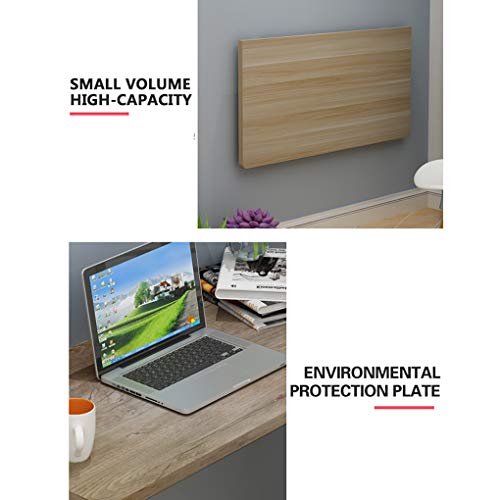 Table murale rabattable et pliante pour cuisine et bureau gain de place - 7