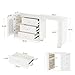 Tribesigns L Shaped Desk with 3 Drawers, Corner Desk with Storage for Small Space, Modern Corner Computer Desk with Cabinet & Adjustable Shelves for Home Office Bedroom (White)