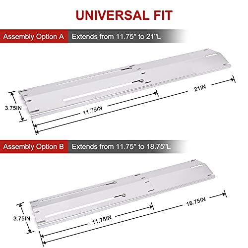 image for Adviace Universal Grill Heat Plates Heat Tents Heat Shields for Gas Gr