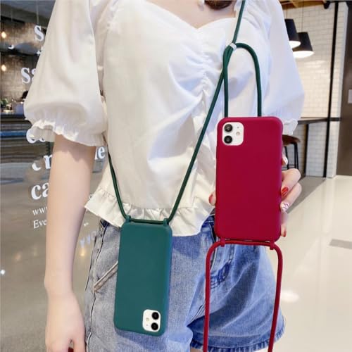 Capa de telefone com cordão de colar para Samsung Galaxy S23 S22 S21 Plus S20 Ultra Note 20 S10 S9 A